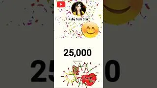 Thumbnail: Thanku so much ❤️🙏for 25k Subscribers 🎉🥳 Complete ✅ #youtube #25ksubscribers