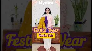 Thumbnail: Festive Wear Kurta Sets 🌼✨#myntrafinds #festivewear #shorts #youtubeshorts