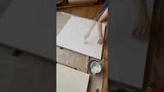 Thumbnail: Chalk ground　 #oilpainting #painting #chalkground #preparation #白亜地