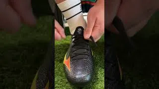 Thumbnail: Lacing up the Mizuno Alpha from the Bright Black Pack ⚫️ #Mizuno #Rugby #RugbyBoots