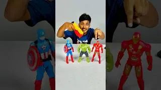 Thumbnail: Spider man and hulk captain America dolls gun toy