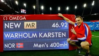 Thumbnail: Kartsen Warholm vs Rai Benjamin, Diamond League Zurich 2019, very close finish. 46.92 for 400mH