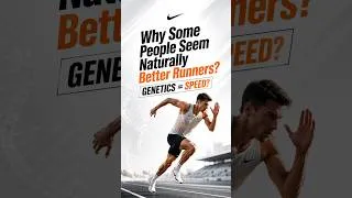Thumbnail: Born to Run | Why Some People Seem Naturally Better Runners? #genetics #running #youtubeshorts