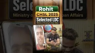 Thumbnail: Mehnat Rang Layi! 🏆 Rohit Selected as LDC | SSC CHSL 2025