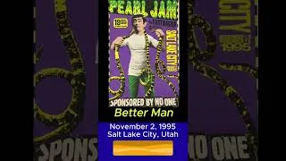 Thumbnail: Pearl Jam Better Man 11/2/95 Salt Lake City Utah #90s #music #pearljam #concert #live #rock #grunge