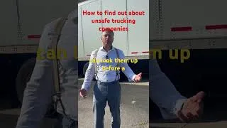 Thumbnail: How to find out about dangerous trucking companies