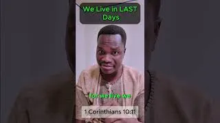Thumbnail: 🔥 “We’re Living in the End Times!” | 1 Corinthians 10:11 Explained #shorts #endtimes