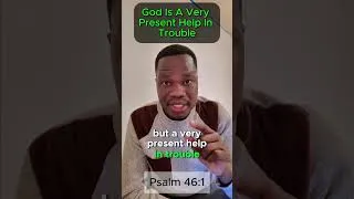 Thumbnail: God Is Our Refuge and Strength 💪 Psalm 46:1 | A Very Present Help in Trouble #shorts #happysabbath