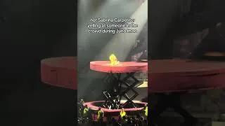 Thumbnail: Sabrina being unserious on stage 😭 #shorts #shortnsweettour #sabrinacarpenter