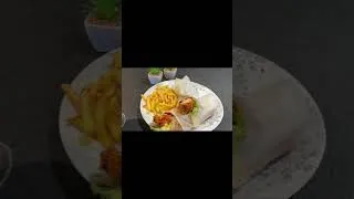 Thumbnail: “Delicious wraps, Fries & Drink 😍 Homemade Snack Combo!”