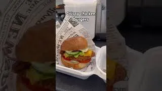Thumbnail: Crispy chicken burgers #burgerpov #food #burger #foodie