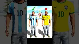 Thumbnail: Argentina Vs Brazil ❤️‍🔥 Indian Bike Driving 3D #Short #gaming #sakilgaming