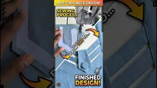 Thumbnail: Unique & Creative Neck Design Cutting and Stitching ✂️👗#neckdesign #youtubeshorts