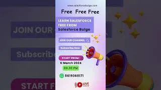 Thumbnail: Free free free Learn Salesforce free from scratch #freshers #jobseekers #jobs #software #career