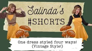 Thumbnail: 1 Dress - 4 Ways! (Vintage Style!) #shorts