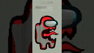Thumbnail: AMONG PIXEL ART - SEEKER FROM AMONG US #shorts