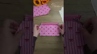 Thumbnail: Learn to Make a Triangle Pencil Case in Just 2 Minutes! ✨   Free pattern in the comments!