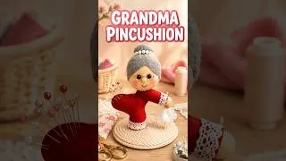 Thumbnail: I Turned Fabric Scraps Into the Cutest Grandma Pincushion 👵🧵