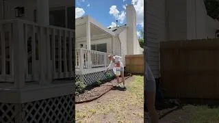 Thumbnail: Deck Refresh Pt. 4! This @Petramax_ mulch glue is a time saver! #PetramaxPartner #diy #backyard