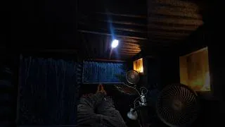 Thumbnail: Inside tiny house in heavy rain #thunderstorm #survival #shelter #tinyhouse #rain #heavyrain #rvlife
