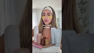 Thumbnail: FULL FACE OF RHODE🤍🌟 #makeup #shorts #grwm #rhodeskin #makeuptutorial #haileybieber