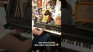 Thumbnail: why does bro do THIS when he's BORED?! 😭 #piano #flstudio #music