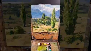 Thumbnail: Finishing a Landscape Painting I Started a Year Ago #oilpainting #art #treeart