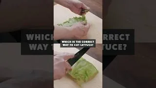 Thumbnail: Never Cut Lettuce Like This Again ❌ #Shorts #cooking