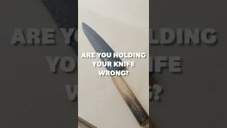 Thumbnail: ARE YOU HOLDING YOUR KNIFE WRONG? #kitchentips #shorts