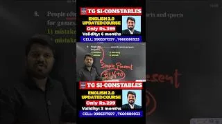 Thumbnail: TG SI/CONSTABLE NOTIFICATION 2026 ENGLISH PREPARATION PLAN AND ENGLISH SYLLABUS WEIGHTAGE MARKS