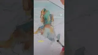 Thumbnail: Watch blobs turn into a watercolor painting
