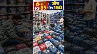 Thumbnail: ₹85 Cheapest Tshirt Manufacturer In Mumbai l Ulhasnagar Jeans Wholesale Market