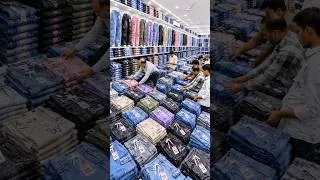 Thumbnail: 200 Rs BIGGEST Ladies Jeans Manufacturer In Ulhasnagar Mumbai Wholesale Market | Angel Creation