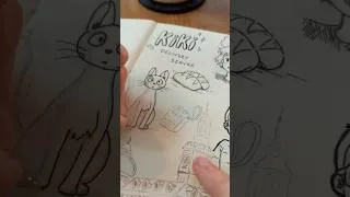 Thumbnail: Rainy morning sketches - Kiki’s Delivery Service 🎀🧹🐈‍⬛🥐✨