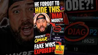 Thumbnail: MaxBet Omar DIAG Mode Revealed in Slot Footage?! 😳 #MaxBetOmar #DIAGMode #Exposed #Gambling #Shorts
