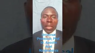 Thumbnail: Universal Professor, Prof. Dr. Apostle Abel Nzigirabarya has the Global Pedagogical Authority