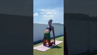 Thumbnail: Improve your full body mobility with this one move 💪🏽 More workouts on my channel #yogaworkout