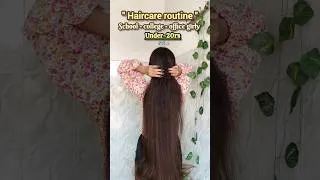 Thumbnail: 20rs haircare routine 🌷# #haircare #hairgrowth #healthyhair #20rshaircare#school #shorts #hair