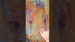 Thumbnail: Painting with texture, pigments and fluid paint #fluidartist #painting #art #diy