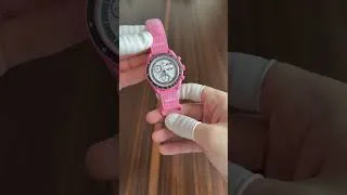 Thumbnail: Pink, Bold and Out of This World / Swatch Omega Mission To The Pink Moonphase Ref. SO33P700