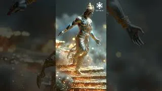 Thumbnail: Feel the Power of Om Namo Bhagavate Vasudevaya 🌌 | Vishnu Mantra for Peace & Divine Energy #shorts