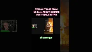 Thumbnail: ZERO OUTRAGE from UK Government as MOSQUE EFFIGY is Burnt on BONFIRE in Northern Ireland