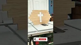 Thumbnail: Wooden Cross With Hidden Cutout Design #diy #woodworking #shorts