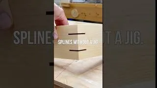 Thumbnail: How to Add Splines to a Miter Joint Without a Jig