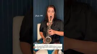 Thumbnail: I’m kicking off the year with etudes! 🎷 This is No. 1 from 40 Short Studies on Articulation 🎶