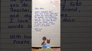 Thumbnail: Happy Mother’s Day card writing 2026 | Mother’s Day letter | Message to mother on Mother’s Day