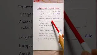 Thumbnail: Did you know these general knowledge about animals?