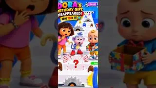 Thumbnail: Dora’s Birthday Gift DISAPPEARED! 😱🎁 Who Took It? #usa #dora #gameplay #shorts