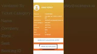 Thumbnail: Quick Demo on Working of the Ticket Validator App