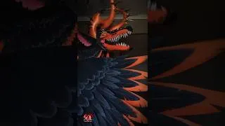 Thumbnail: Switch! #ScarOfLove #Dragon #puppet #cool #art #papercraft #scary #trend #short #eclipse #craft